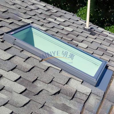 China 1.4mm Profile Thickness Skylight Roof Top Windows with Electric Blinds and Hail Proof for sale