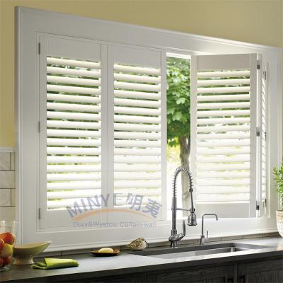 China Aluminum Alloy Frame Shutter Louver Window with Crank Devices and Customized Colors for sale