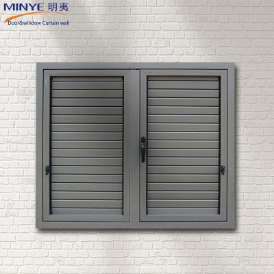 China Manual Control Aluminum Alloy Frame Roll-up Shutter Window for Ventilation Management for sale