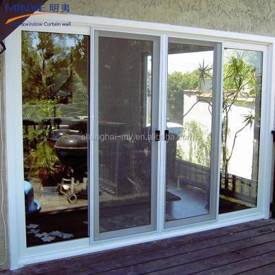 China Moderne design Buiten waterdicht UPVC PVC Frans Schuifglas Patio Door voor villa's Te koop