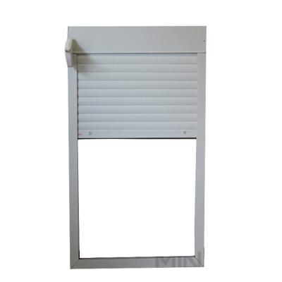 China Commercial Grade Manual Rolling Shutter Window with 3.0mm Thick Aluminum Profile for sale