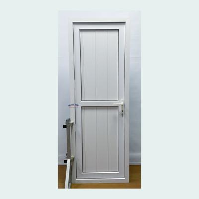 China Double Tempered Glass French Style UPVC Vertical Hinged Door for PVC Gusset Door Exporter for sale