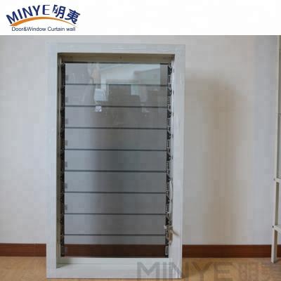 China Aluminum Louver Shutters Windows for Aesthetics and Ventilation in Customized Colors for sale