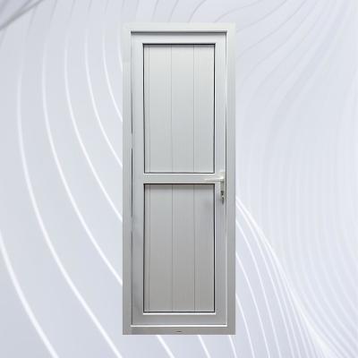 China Windproof PVC French Style Main Doors UPVC Vertical Hinged Door with PVC Gusset Door for sale