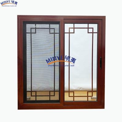 China Schalldämmung PVC-Schiebefenster mit modernem Design und Glasfasernetz zu verkaufen