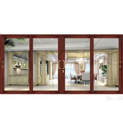 China Waterproof Aluminum Sliding Glass Front Door for Shop's Door in Exterior French Mall for sale