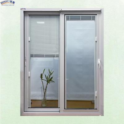 China Interior Shop's Door Sliding Door with Automatic Closure and Glass Built-in Blinds for sale