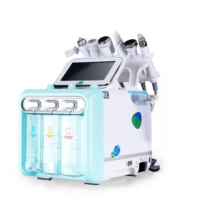 China Free Shipping Anti-Puffiness 6 in 1 Water Oxygen Jet Peel Hydra Beauty Skin Hydra Facial Cleansing Aqua Peeling Machine Water Oxygen H2O2 for sale