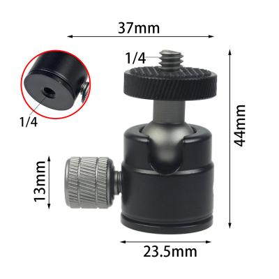 China Durable / Mini 360 Degree Swivel Ball Mini Tripod Rotating Head Adapter with Lock Knob 1/4