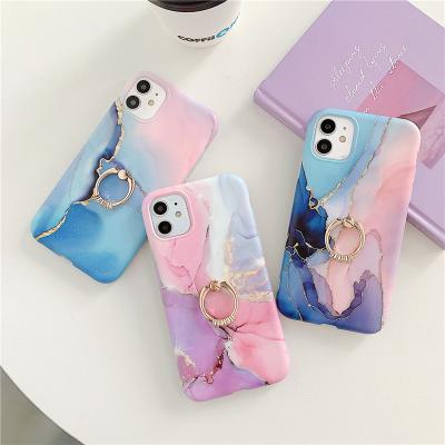 China Shock Resistant /Soft Bumper/Card Slider Stand/Desktop 2021 Fashion Girl Styles Marble Design TPU IMD Soft Rubber Phone Case For iPhone 7 8 X XR 11 12 for sale