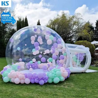 China Tienda de burbujas inflable Tienda de cúpula de iglú transparente PVC Globo claro Casa de burbujas inflable para fiesta de bodas al aire libre en venta