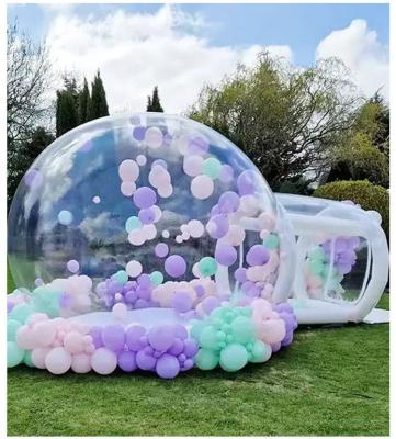 China 3m with blower air pump kids play transparent bubble house inflatable snow globe for sale