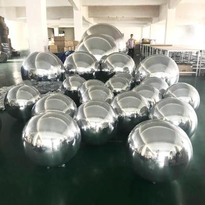 China Cheap Giant Shinny Ball PVC Inflatable Reflective Ball /Inflatable Sphere Mirror Balloon/Inflatable Christmas Mirror Sphere for sale