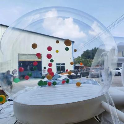 China Outdoor Transparent bubble house with balloons Wedding Party  bouncy bubble house for sale