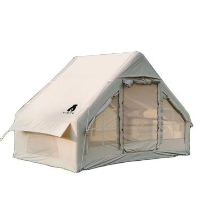 China Popular Glamping Canvas Inflatable Outdoor Camping Customized Luxury Polyester Air Family Tent for camping for sale