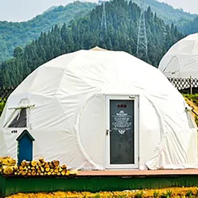 Cina Logo personalizzato Luxury Geodesic Dome Glamping Tent Outdoor Impermeabile in vendita