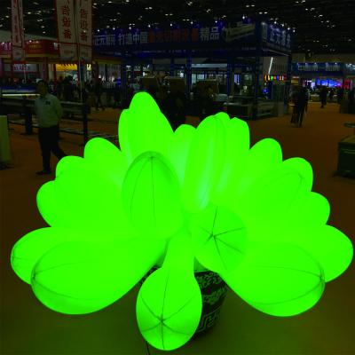 China Wedding Decoration Inflatable LED Light Colorful Large Inflatable Flowers for sale