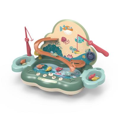 China New Arrival Plastic Battery Operated Toy Electric Fish Game Sliding Track For Kids for sale