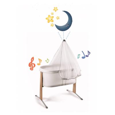 China New Arrival Baby Cradle Baby Rocking Bed With Speaker And Projection Lightweight 48 x 80.5x12 cm for sale