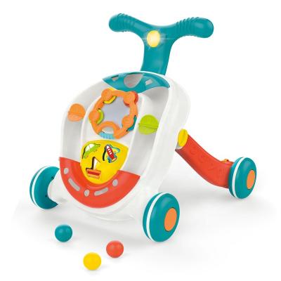 China New Arrival PLASTIC Educational Baby Carriage Stroller Walking Toy with Light and Music for sale