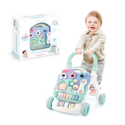 China EPT Toys Battery Operated Kids Multi Functional Baby Study Cart Early Walker Toys with Music and Light 74 x12 x55 cm for sale