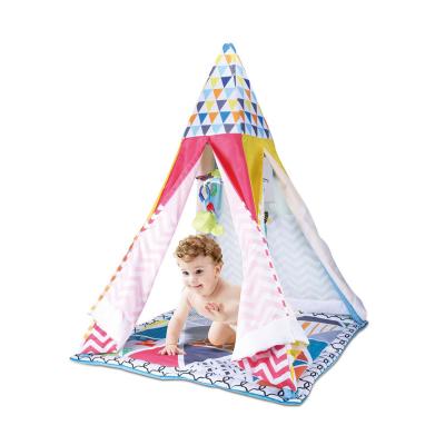 China 2020 New Arrival Children Play Tent House Castle Playhouse With Baby Rattle Toy 12 x 58.5x51cm for sale