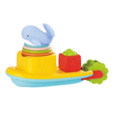 China Colorful Boat Toy Baby Toys Educational Baby Stacking Cups Baby Bath Toys x 11.2 22x9 Cm for sale