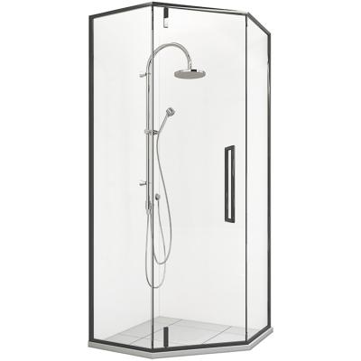 China Modern Hot selling Easy-installed Tempered Glass Enclosure Shower Room Tempered Glass Room with stainless Aluminium frame for sale