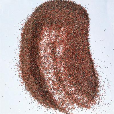 China Blasting by abrasives Almandine garnet sand 20-40 mesh for metal surface treatment blasting abrasive Garnet Sand for sale