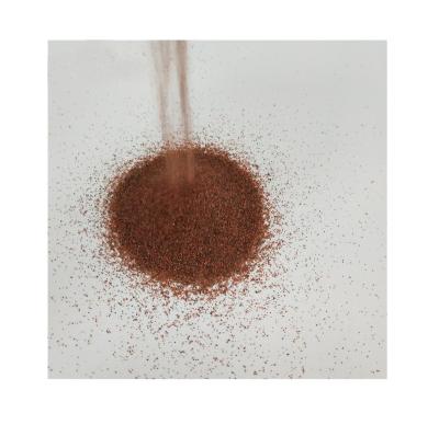 China Blasting by abrasives Abrasive Almandine Garnet Sand with 70 80 90 100 mesh blasting media red brown rough Garnet Sand for sale