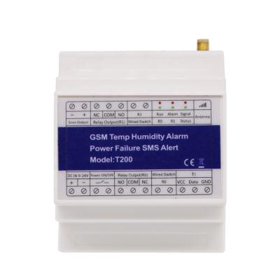 China GSM Temperature Sensor GSM Temperature Humidity Power Status Monitoring Relay SMS Alarm for sale