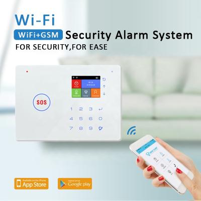 China 2020 App Controlled Security WIFI+GSM Wireless Home Anti-theft Alarm System G66W for sale