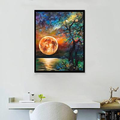 China Eco-friendly DIY Factory Digital Framed Paintings Art Oil Painting On Canvas Paint By Numbers With Frame Seascape Paintings for sale