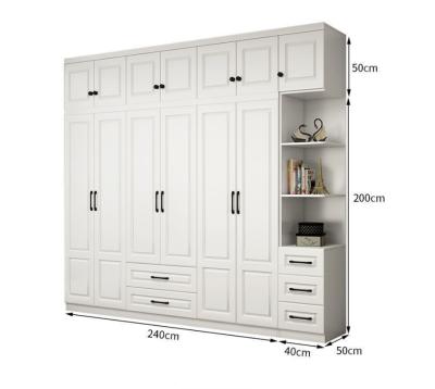 China Sliding Door Modern European Wardrobe Solid Wood Bedroom Style Adult Bedroom Wardrobe for sale