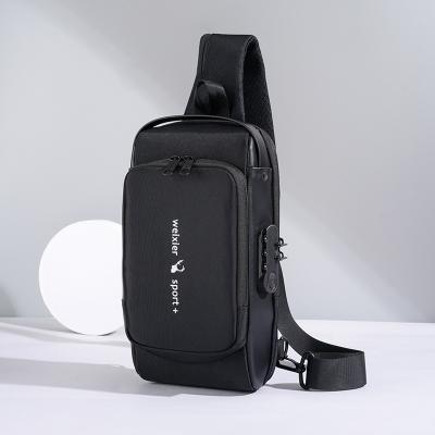 China 2022 Custom Waterproof Pussy Pack Fashion Wholesale Waterproof Customize Logo Antitheft Sid Bag For Fit Men's Luxury Messenger Bag Nylon for sale