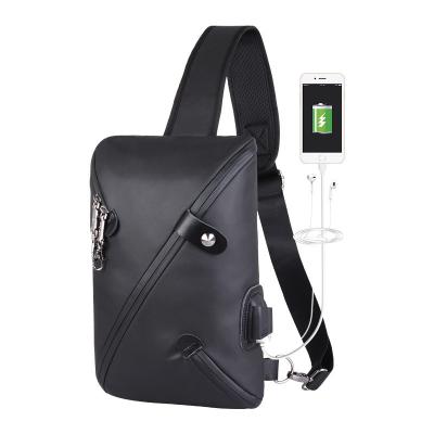 China 2021 New Custom Wholesale Waterproof Usb Waterproof Messenger Bags Tactical Waterproof Flight Cross Anti - Body Sling Bag Men for sale