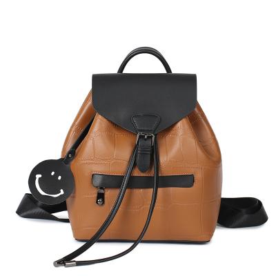 China 2022 Hot Selling Waterproof Fashion Women's Fashion Elegant Luxury Vegan Woman Purse Backpack Leather Bag for sale