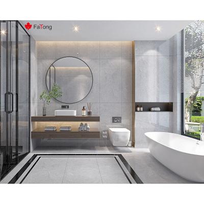 China Look Like Foshan FaTong Marble Effect Tiles Marble Wall Marble Marble Tiles For Bathroom Walls Glazed Porcelain Tiles 1200 X 600 Gray for sale