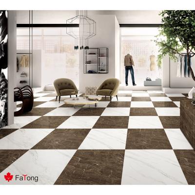 China Look Like Foshan FaTong Tiles 24x24 Porcelain Marble Tiles 60x60 White Marble Wall Flooring Tiles 600x600 Glossy for sale