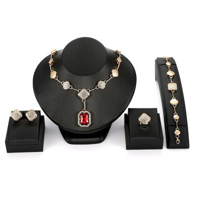 China Trendy Factory Outlet Fashion Bridal Jewelry Sets For Women for sale