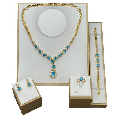 China 2022 Premium FASHIONABLE Trending Women's Four Piece Jewelry Sets for sale