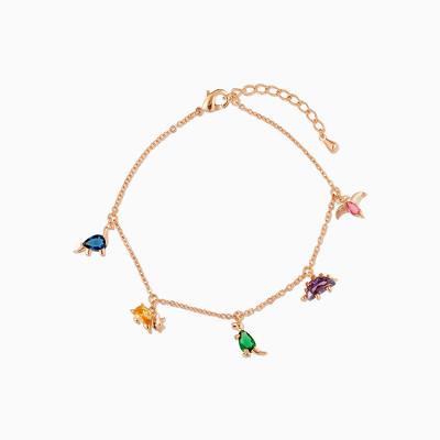 China NEW ARRIVAL FASHIONABLE New Arrival Brass 18k Gold Brass Cute and Delicate Zircon Cheap Gift Bangle Wrist Bracelet for sale