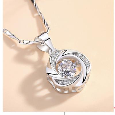 China TRENDY Rose Necklace Sterling Silver Pendant For Jewelry Making for sale