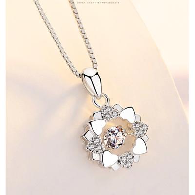 China TRENDY Custom Pendant Necklace Charm Sterling Silver Snowflake Shape for sale