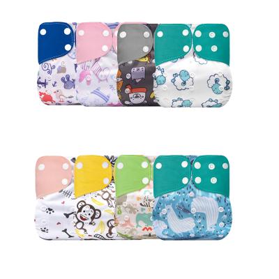 China Newborn Baby Cloth Diaper AI2 Cloth Diapers Washable And Adjustable Breathable Waterproof Cove Printed Diaper for sale