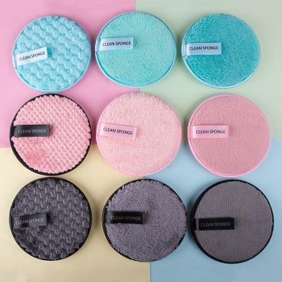 China Logo Reusable Custom Eco-Friendly Make Up Cleansing 100% Cotton Bamboo Makeup Remover Pads Face Shield Remover Pads for sale