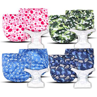 China Plain Weave Cloth Adjustable Washable Reusable Adult Cloth Diapers Reusable Adult Diaper Pants For The Elderly for sale