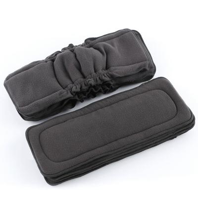 China BABYSHOW Eco Friendly Cloth Diaper Inserts 10 Pcs Cloth Diaper Liners 5 Layers Charcoal Bamboo Inserts for sale