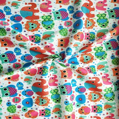 China Digital printed pul fabric 120gsm cotton PUL fabric waterproof cloud swimwear digital printing fabric for sale