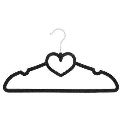 China Non-slip heart-shaped seamless bowknot ladies clothes hanger manufacturer non-slip home supply for sale